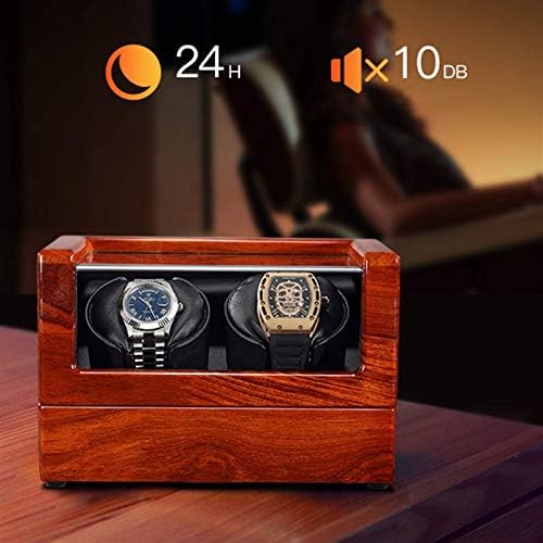 Watch Shaker Watch Winder for Automatic Watches Watch Winder Box Brazilian Rosewood Soft Flexible Watch Pillow Extremely Silent Motor