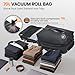 Fanwoli Vacuum Rolling Travel Backpack, Carry On Luggage with TSA Lock & Anti Theft Zipper, 70L Expandable Airback with Compression Pump, Waterproof Laptop Bag Ideal for Flight & Business