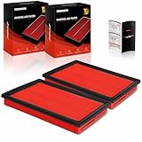 A-Premium 2-PC Pre-oiled Engine Air Filter Compatible with Toyota Camry 12-17 2.5L, RAV4 13-18