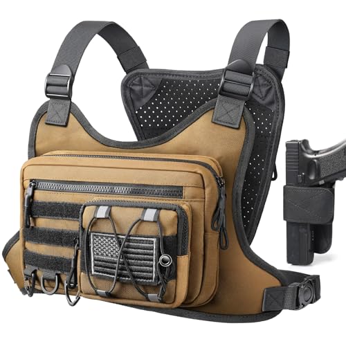 RXW Chest Bag for Men Women Tactical Chest Rig Holster EDC Chest Pack