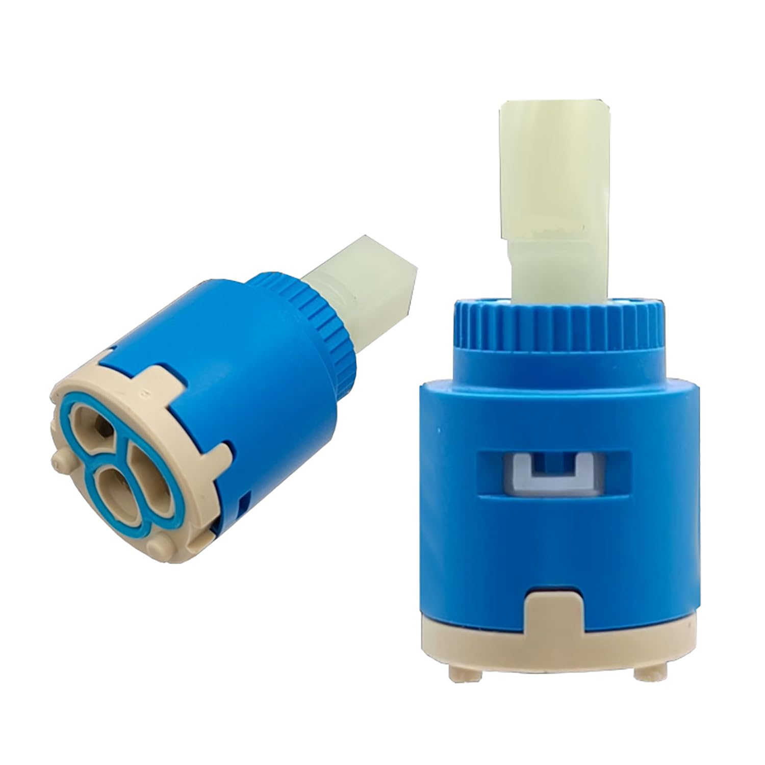25mm Ceramic Cartridges, Single Handle Ceramic Faucet Cartridge, Replacement Ceramic Disc Cartridges for Bathroom Shower,Flat Foot 25mm