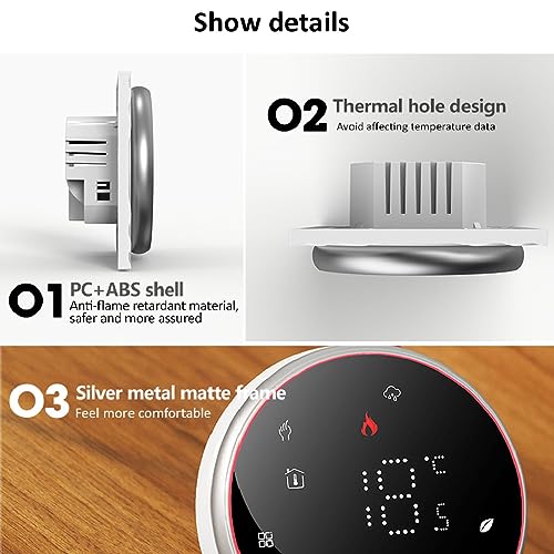 Thermostat intelligent pour stopper le gaspillage du chauffage de l'eau avec écran LED programmable