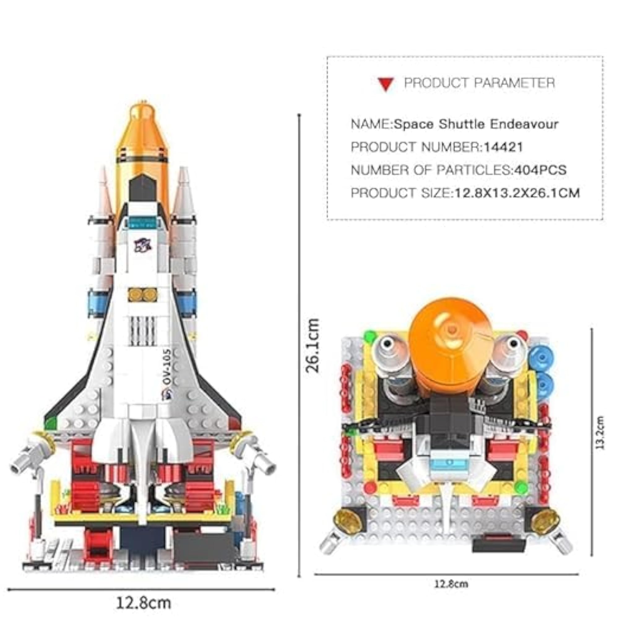 NASA Space Series Building Blocks Set, 404 Pcs