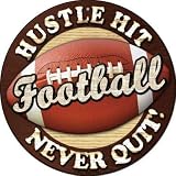 Football Novelty Small Metal Circular Sign UC-661