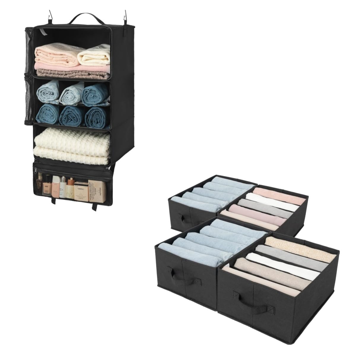 GRANNY SAYS Set di Organizer Armadio da Appendere e Organizer Armadio Salvaspazio