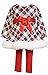 Bonnie Jean Little Girls Spangle Tartan Plaid Santa Dress/Legging Set, X3-TDLG-HOL15, Red, 4
