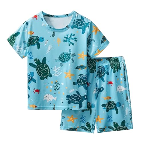Chándal de 2 piezas para niños,Conjunto Niño Verano Conjunto Chaleco Pequeños Ropa traje deportivo corto 1 Top Pantalón niños a 11 años#g