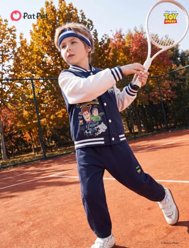 Image of Disney Girl & Boy Varsity Bomber Jacket Fall Sweatshirt Toddler to Big Kid | Officially Licensed Jacket with Mickey, Minnie, Spider-Man, Gwen, Toy Story, Cars, Frozen, Princess, Stitch, Zootopia Designs
