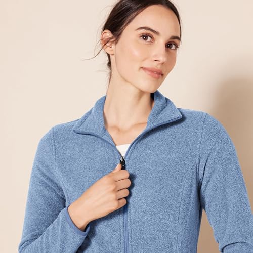 Image of Amazon Essentials Women's Classic-Fit Full-Zip Polar Soft Fleece Jacket, Outerwear Coat with Cuffs (Available in Plus Size)
