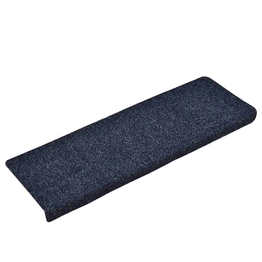 Selbstklebende Stufenmatten 30 Stück Blau 65x21x4 cm rutschfeste Treppenauflage für Flur Eingangsbereich Treppenschutz langlebig und pflegeleicht