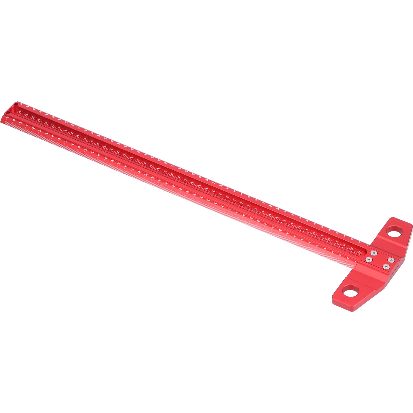 Fafeicy Escuadra en T, Herramienta de Marcado de Precisión de Aleación de Aluminio para Dibujo de Carpintería, 300mm con Extraíble, Marco de Carpintero (500 mm)