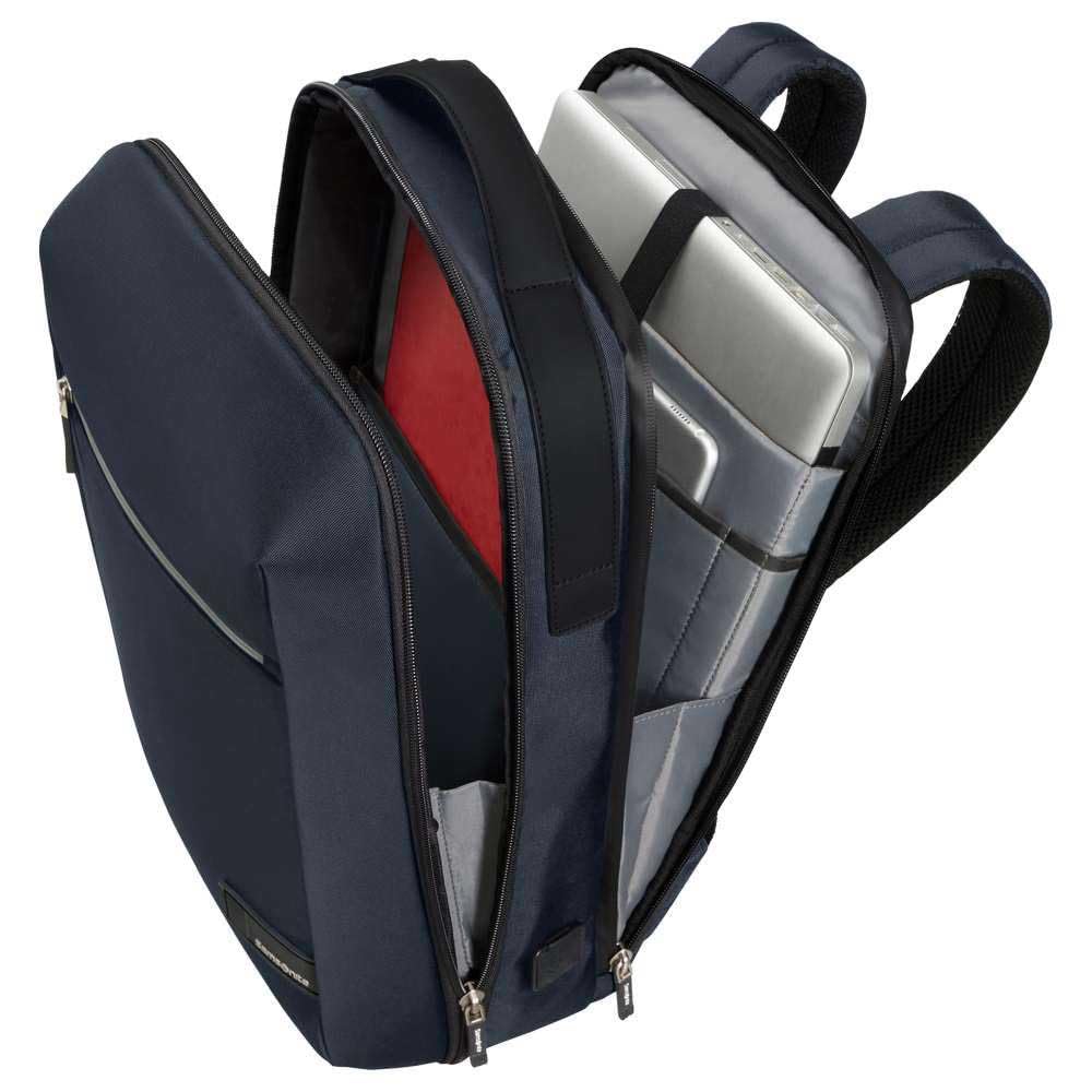 Samsonite Litepoint - Plecak na Laptopa 14.1" (40.5 cm) – Plecak Business & Szkolny z Inteligentnymi Funkcjami, Ergonomiczny, Praktyczna Organizacja - 16L - Niebieski (Blue)