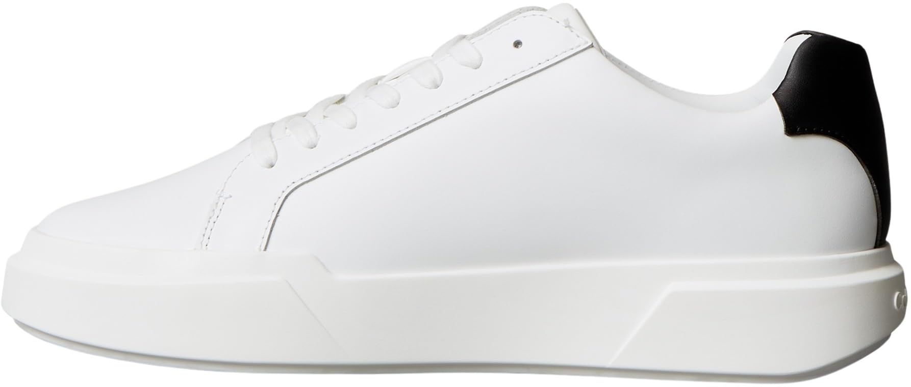 Calvin Klein Sneaker con Suela Cupsole Hombre Chunky Laceup de Piel, Blanco (Bright White/Black), 40
