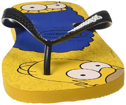 Chinelo, Havaianas, Simpsons, Amarelo Banana/Preto, 35/36, Adulto Unissex