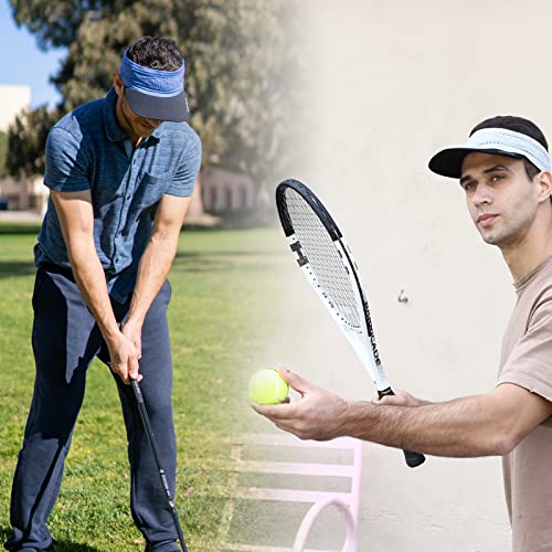 Highterton Sport Visor For Men Sport Cap For Tennis Golf Hat Marathon Hat Performance Run Visor For Outdoor Holiday Khaki #TOP2