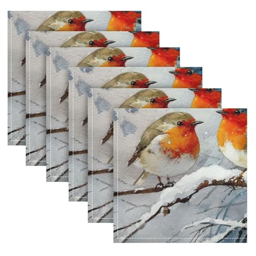 Set de 6 Servilletas de Tela Cuadradas 50.8x50.8 cm miniatura 6
