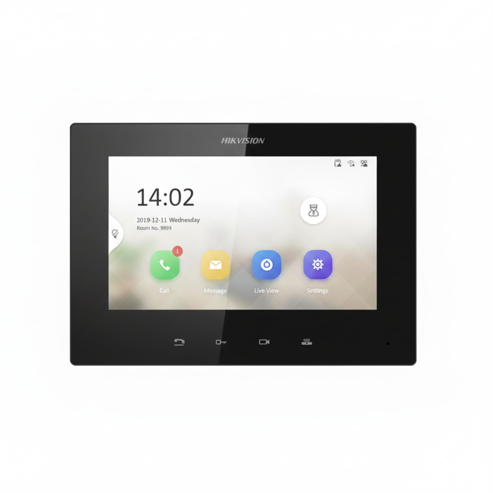 Hikvision DS-KH6220-LE1 7 Inch Video Intercom Network Indoor Station with PoE Support, Non Touch TFT LCD Display, 1024 x 600 Resolution-image-24