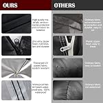 Waterproof Car Cover for Jeep Wrangler 4 Door 2006-2025 JK JL Outdoor Waterproof Sun Rain Snow Hail Protection with Driver Door Zipper