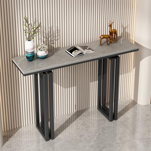 Mesa de consola para entrada moderna y mueble decorativo para sofá