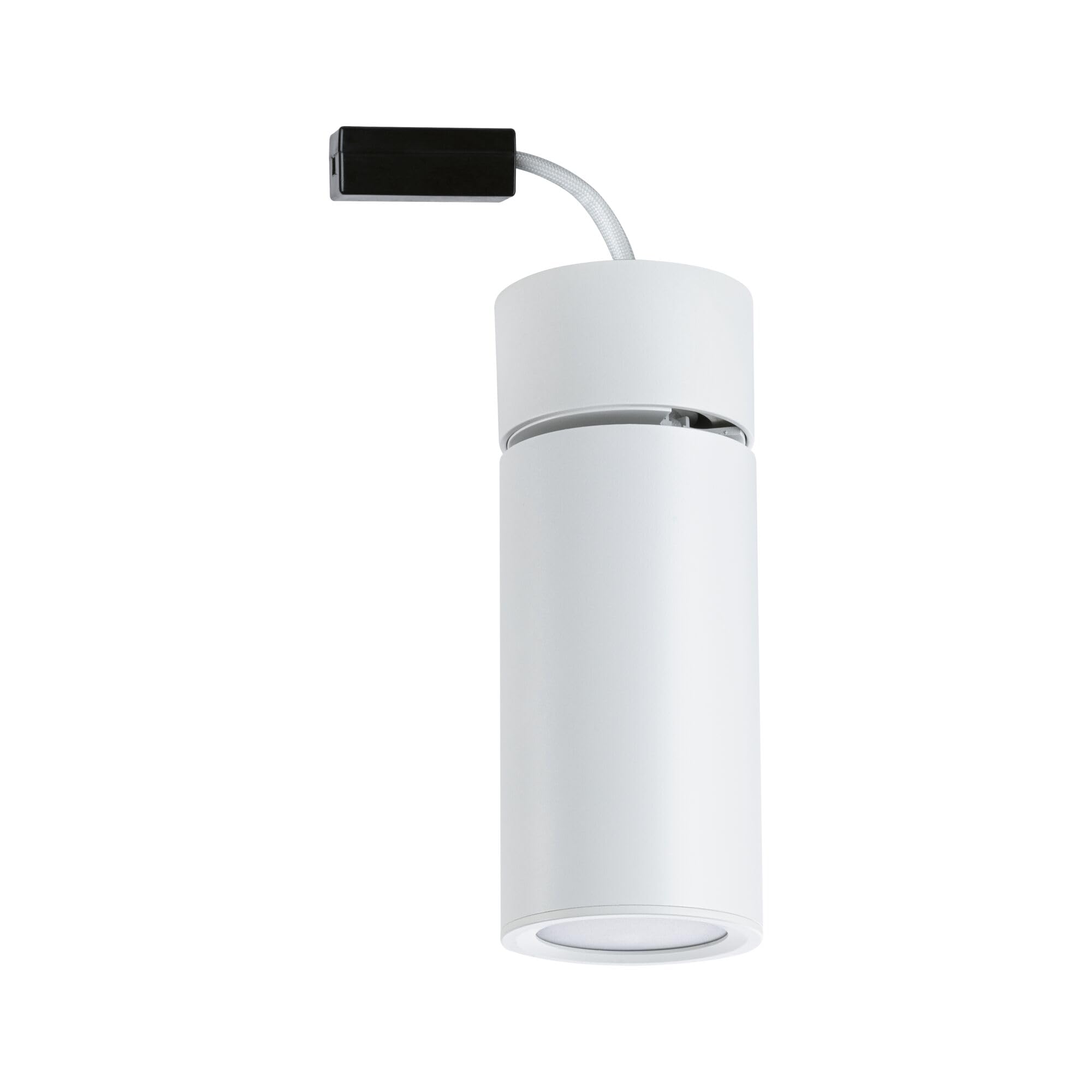 Paulmann 93087 LED Plafonniers Turnal 470lm 3-Step-Dim orientable rond incl. 1x6 Watt dimmable Plafonnier blanc dépoli métal 2700 K Coin