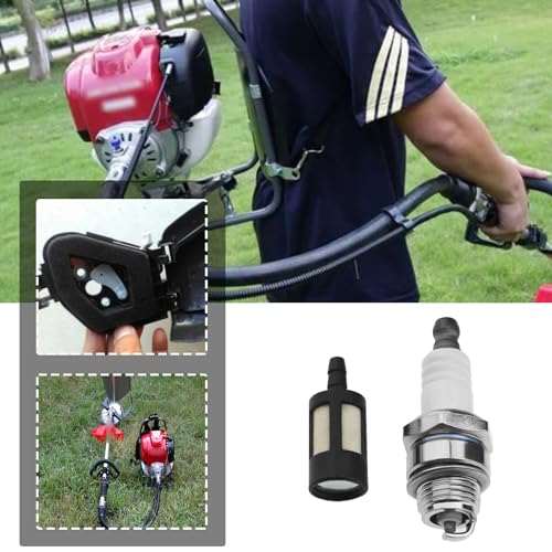 VGOL Set of 3 Air Filter CMR5H Spark Plug Filter Sponge Kit Compatible with Honda GX35 String Trimmer Engine Replacement Accessories - Image 3