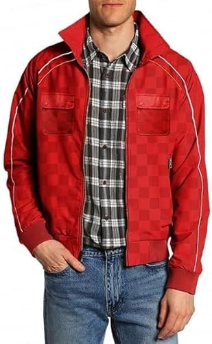 Red Satin Jacket Men Red Satin Bomber Jacket Mens Red Satin Varsity Jacket Mens - Image 2