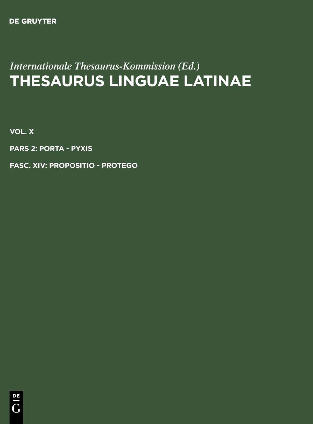 propositio - protego (Latin Edition)