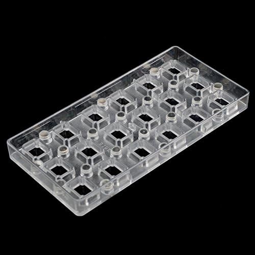 Rectangular Transparent Magnetic Polycarbonate PC Chocolate Cake Molds Transfer Magnet Sheets Mould With Mirror Steel Plate