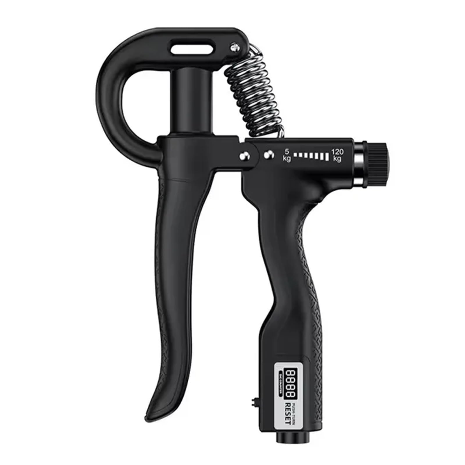 FLYIODFCXV Wrist trainer, 5-120kg Hand Strengthener Adjustable Muscle Recovery Fitness Strength Exercise Handgrip(Elec 5-120Kg-B1)
