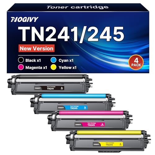 NOGIVY TN241/245 Toner Kompatibel für Brother TN241 TN245 TN-241 Toner für Toner Brother DCP...