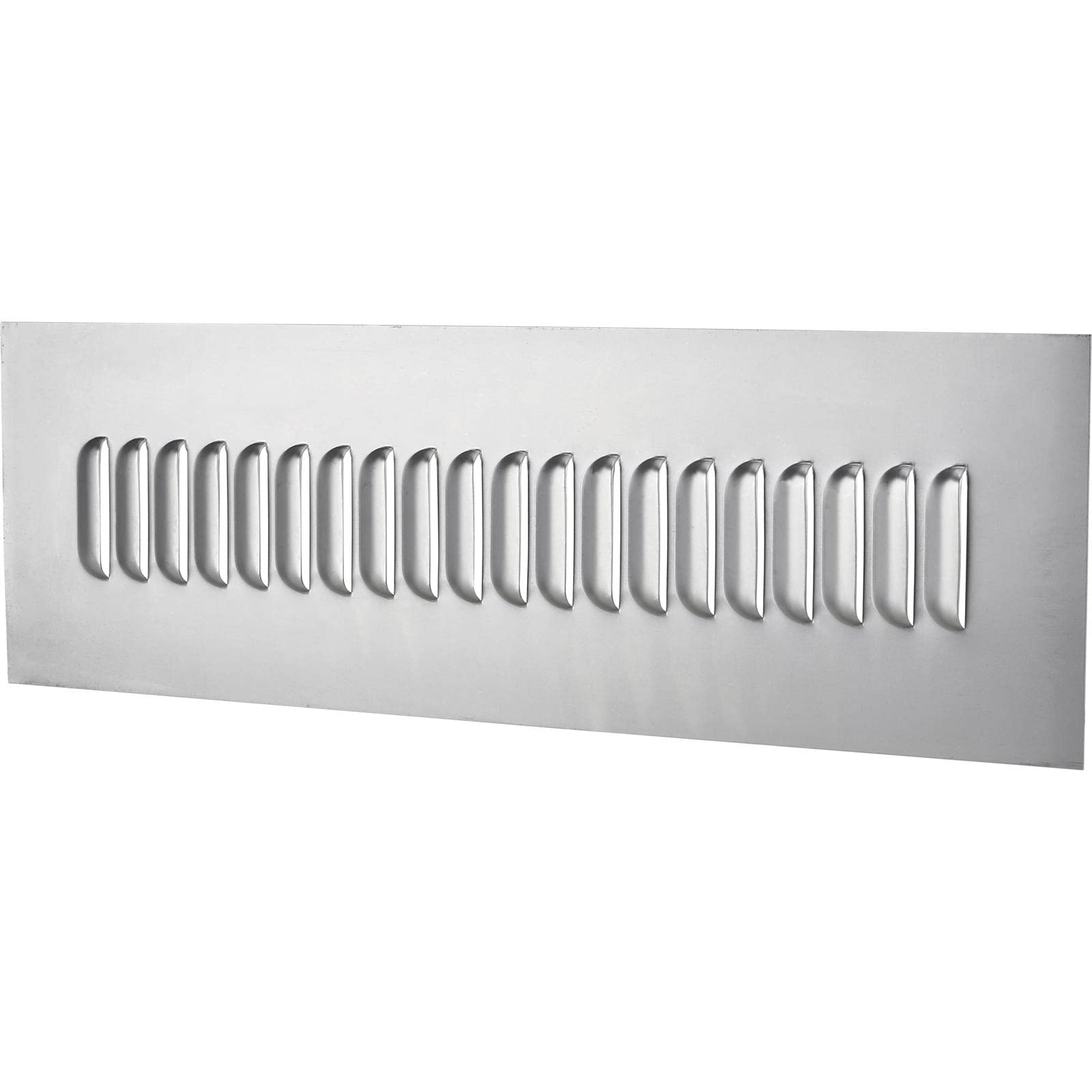 20 Hood Louver Sheet Metal Panel, 24 x 8 Inch 18 Gauge Bare Steel