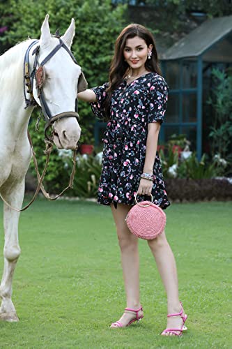 Image of Leriya Fashion Western Dresses for Women |A-Line Knee-Length Dress | Indo Western Dress for Women| Short Dress