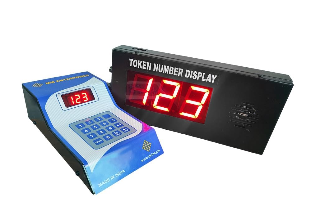 Token Display System 2.3inch Digit Size ding Dong Bell Sound for clinics, Shops, Retail outlets, aadhar Kendra etc.-image-30