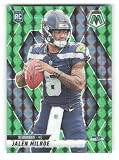 2025 Panini Mosaic Green Prizm #322 Jalen Milroe RC Rookie Seattle Seahawks NFL Football Trading Card