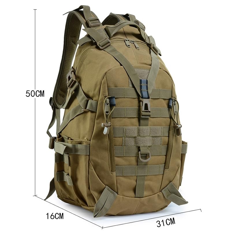 Tactical 25L Combat Camouflage Bag Outdoor Sports Pack Hiking Rucksack Knapsack Molle Backpack