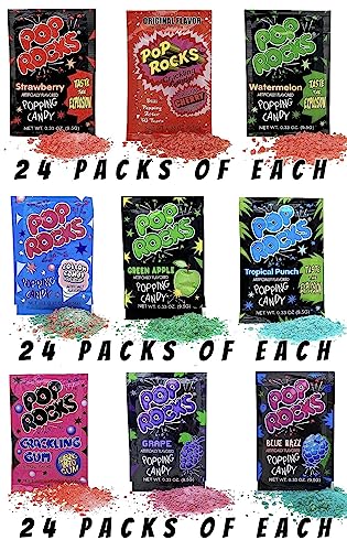 Pop Rocks Candy - 216 bolsas variedad 9 sabores miniatura 2