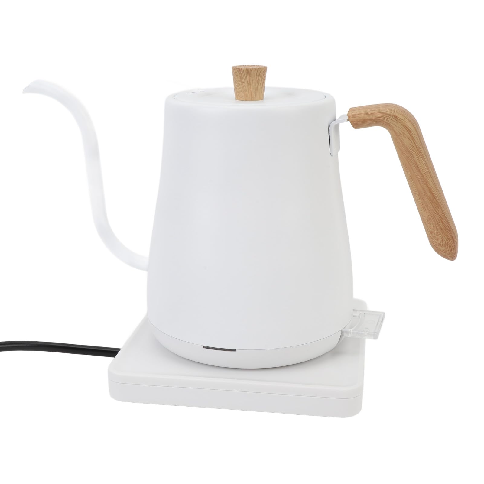 Bollitore elettrico a collo di cigno in acciaio inox con spegnimento automatico, maniglia ergonomica per evitare scottature, versare sopra il bollitore per caffè, tè, venature del (EU Plug 220V)