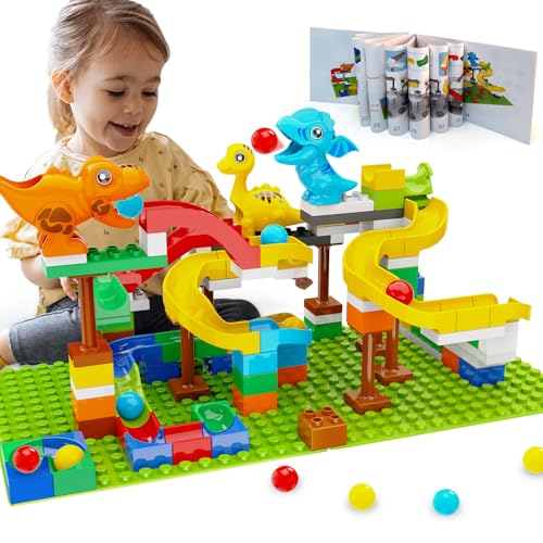 Dinosaur Marble Run STEM Toy (127 Pcs)