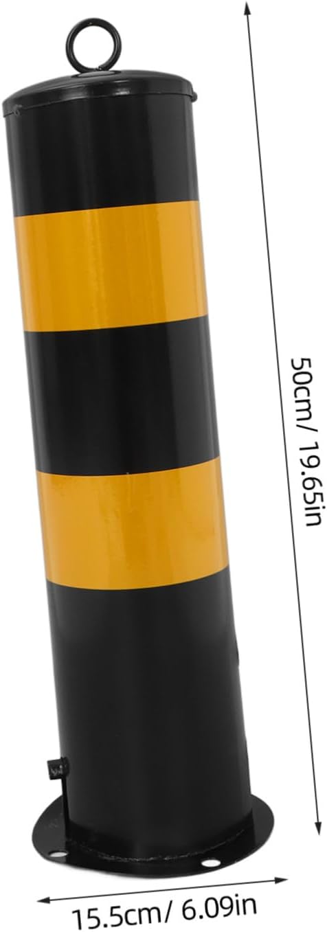 Zerodeko Parking Barrier Post Driveway Security Bollard for Enhanced Visibility Safety for Road Protection Versatile Use