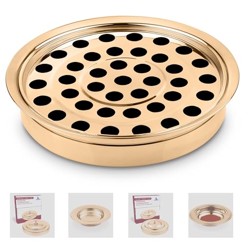Steadfast Selections (Cup Tray Gold Premium Communion Trays for Churches | Stainless Steel Communion Ware Set, Supplies | 40 Cup Tray