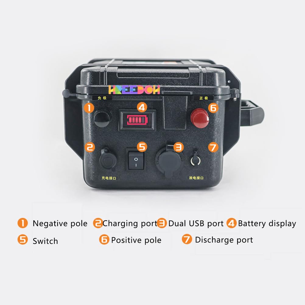 Akumulator LiFePO4 12 V 24 V Akumulator litowo-żelazowo-fosforanowy 60AH 100AH ​​150AH 200AH z ładowarką do zestawu silnikowego 0-4800 W