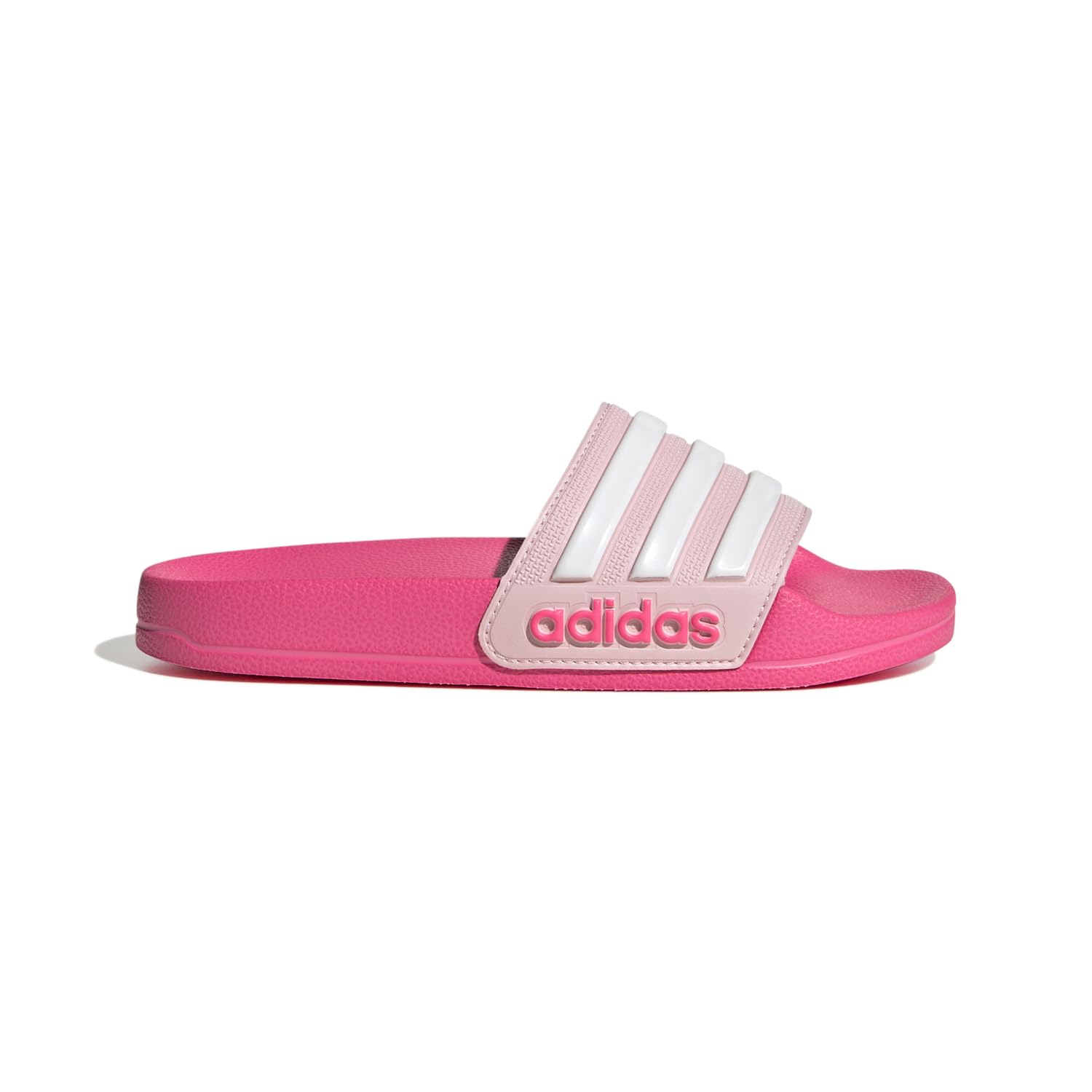adidas Adilette Shower Slide Sandal, Clear Pink/White/Lucid Pink, 13 US Unisex Little Kid – Ansicht 6