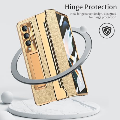 Coque Honor Magic VS avec protection d'écran et béquille dorée