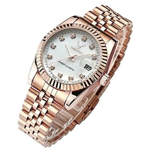 Women's Watches Women watch Deerfun famous brand business diamond rose gold calendar luxury waterproof quartz wristwatch feminino (2)