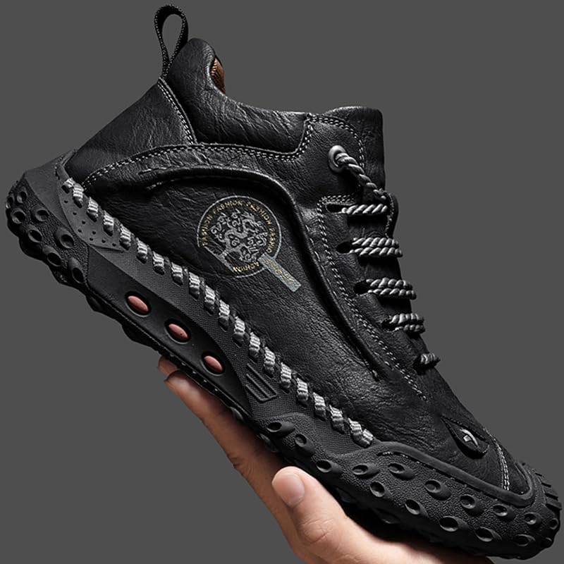 LZDZN Mens Boots For Men Chelsea Shoes Leather High Top Casual Men's Size Man Shoe Fashion Sneakers2