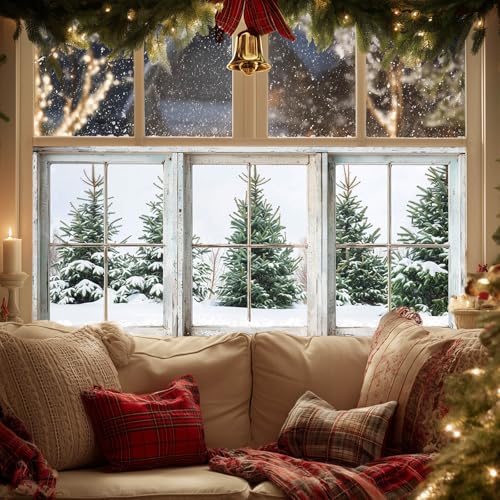 Vinilo decorativo navideño para ventana 39.3 × 17.7 pulgadas miniatura 7