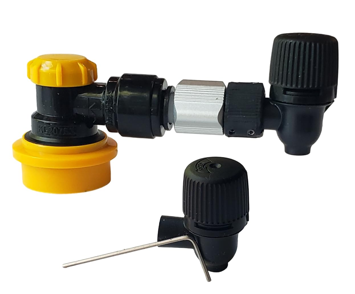 Picnic Tap 2.1 - ready to pour great glasses of beer directly from a keg or growler without beer line and drip tray. Made in USA. Ball Lock Low Profile (LOPRO).