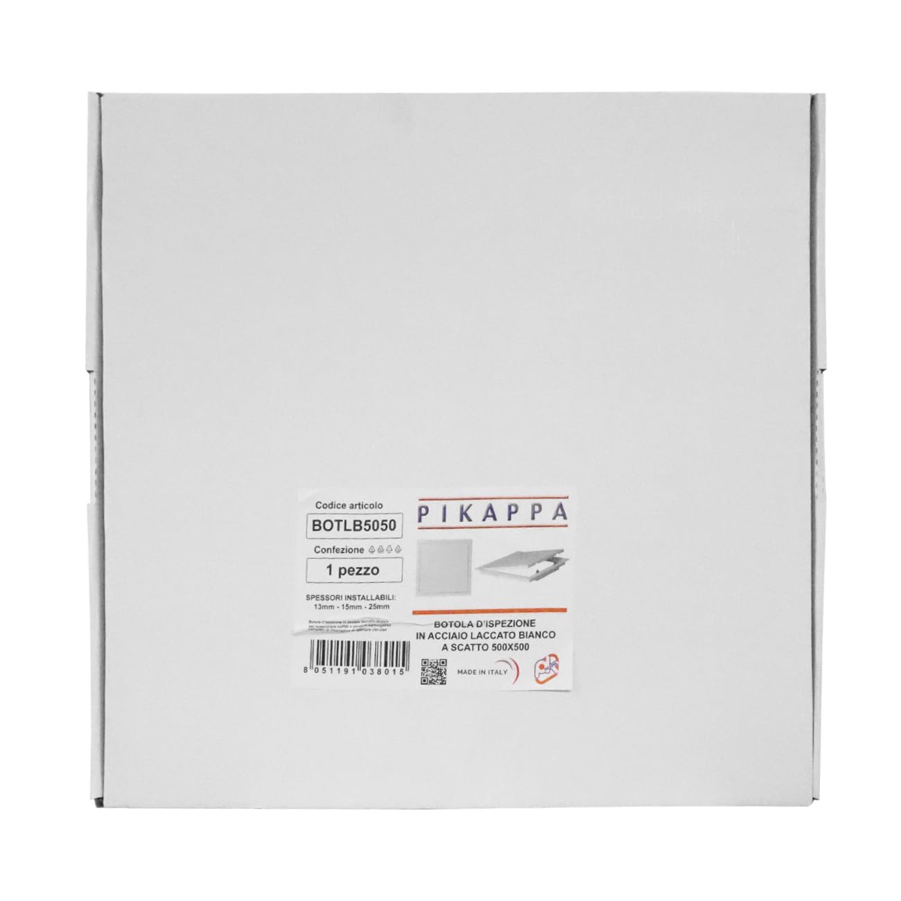 BOTLB5050 Trampilla de inspección para cantonyeso. Dimensiones 500x500 mm. Color blanco
