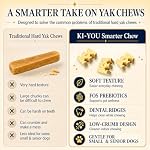 KI-You Himalayan Yak Cheese – Soft, Prebiotic & Nutritious Dog Dental Treat with Unique Cleaning Shape, Gentle on Teeth, Supports Gut & Oral Health, Less-Mess Formula (Treat - Small Type) - Image 6