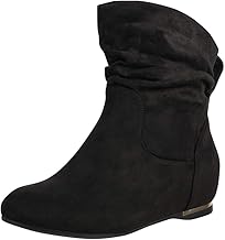 Elara Chunkyrayan Women's V Heel Ankle Boots
